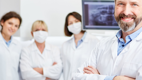 A happy dental staff
